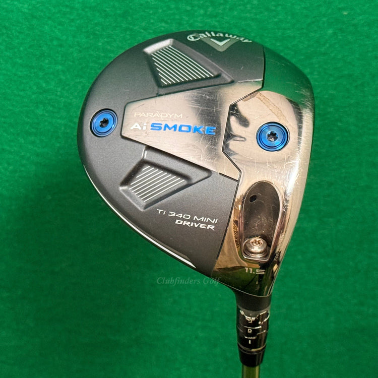 Callaway Paradym Ai Smoke TI 340 Mini 11.5° Driver Aldila NV Green 75-X ExStiff