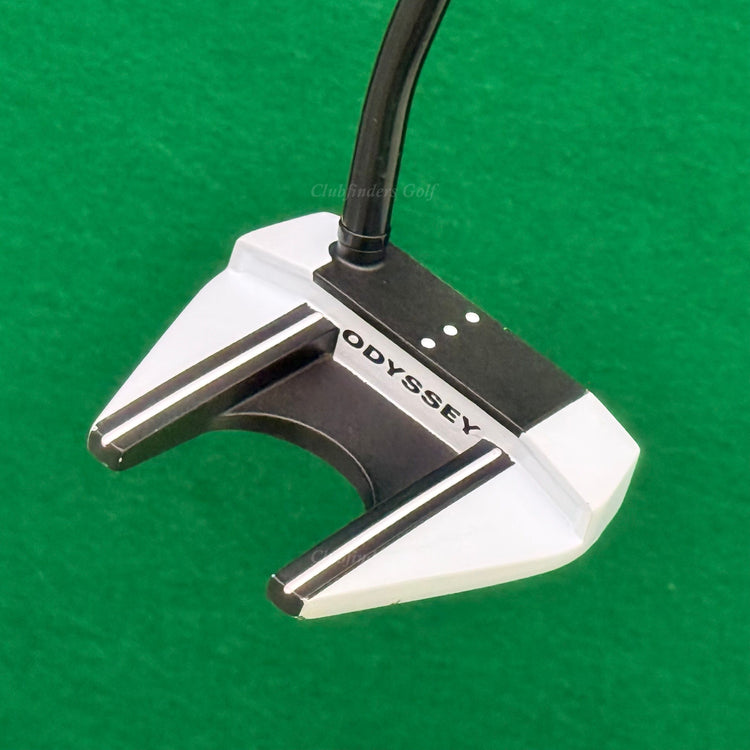 Odyssey O-Works #7 Black/White 35" Double-Bend Mallet Putter w/ Super Stroke