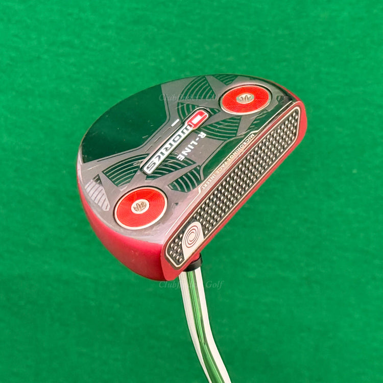 Odyssey O-Works R-Line Red 35" Double-Bend Mallet Putter w/ Stability Tour