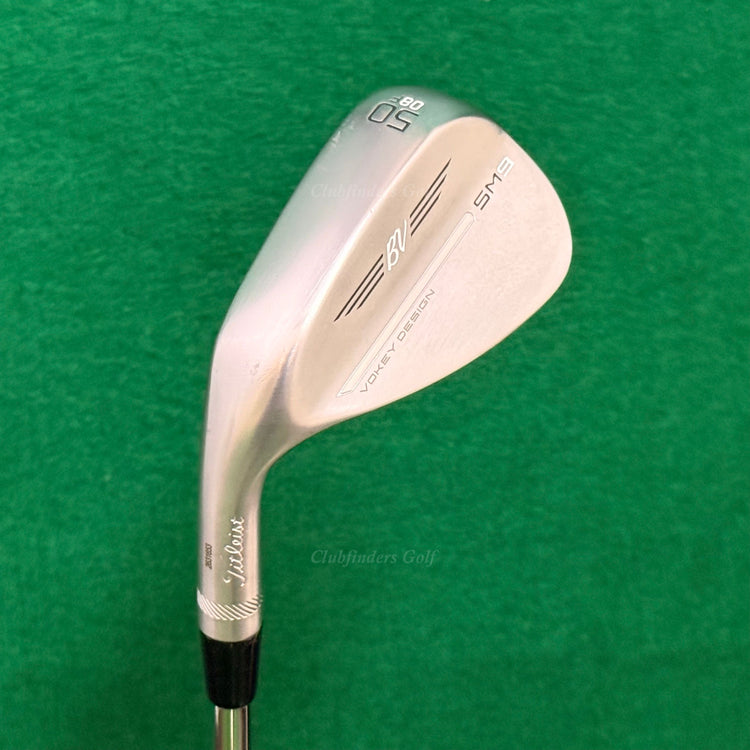 LH Titleist Vokey SM9 Chrome 50-8F 50° Gap Wedge Vokey Design Steel Wedge Flex