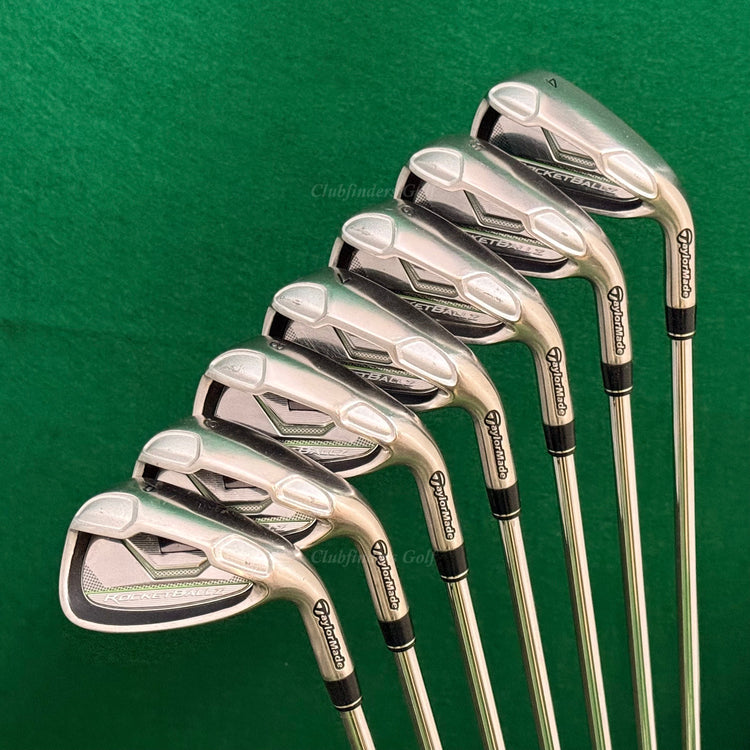 TaylorMade RBZ RocketBallz 4-PW Iron Set Factory Light Weight Steel Regular