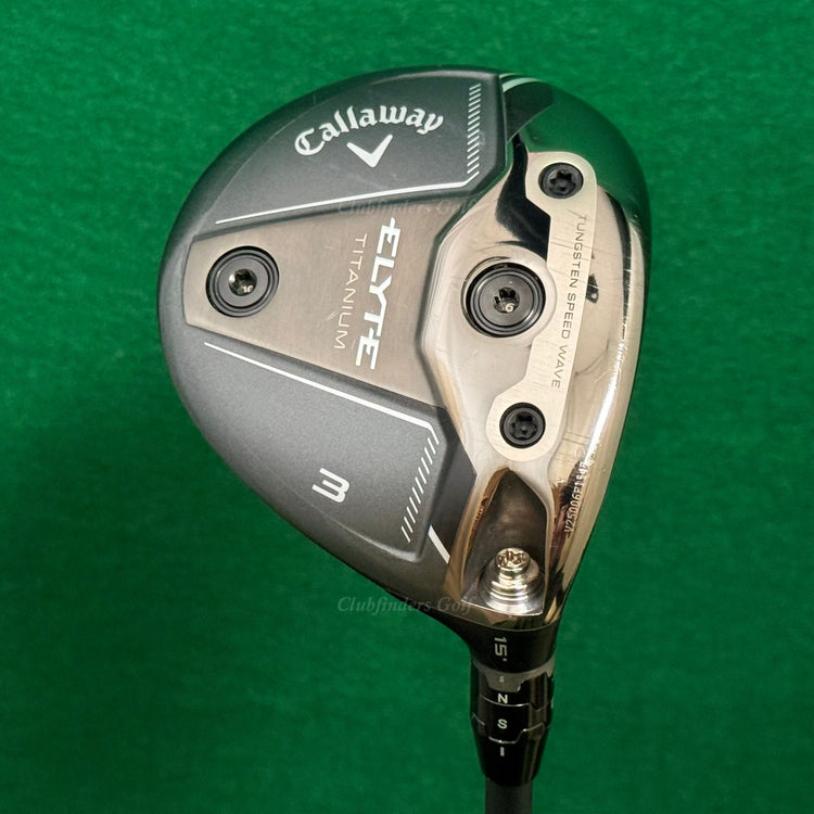 Callaway ELYTE Ti 15° Fairway Wood 3 Mitsubishi Tensei AV Series 65 Stiff w/HC