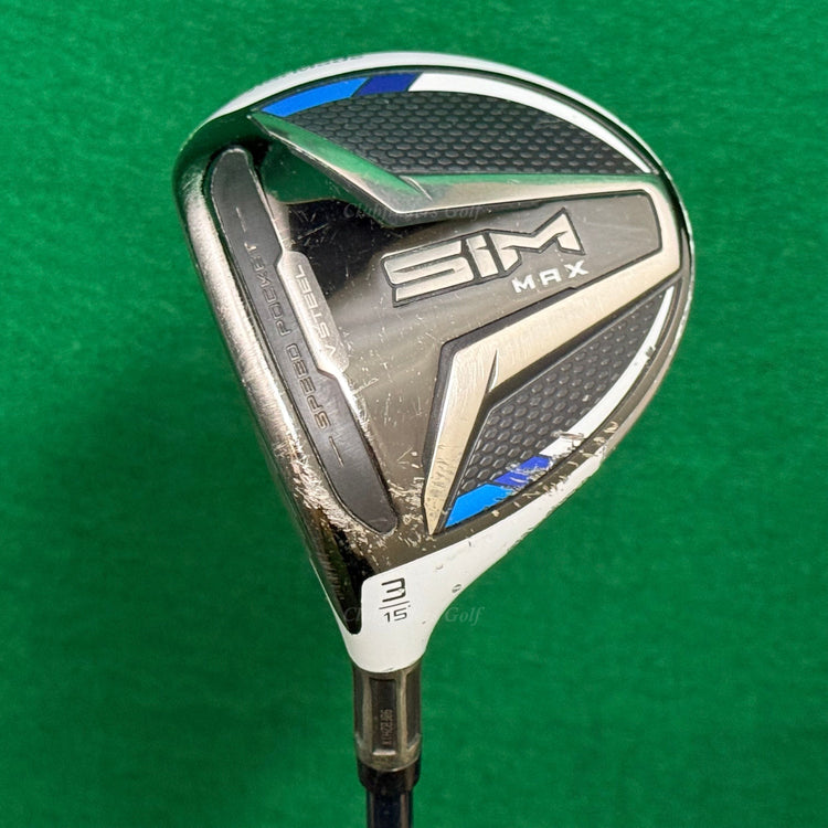 LH TaylorMade SIM Max 15° Fairway 3 Wood Ventus Blue FW 6-S Graphite Stiff