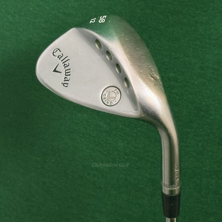 Callaway PM Grind 19 58-12° 58° Lob Wedge Stepped Steel Wedge Flex