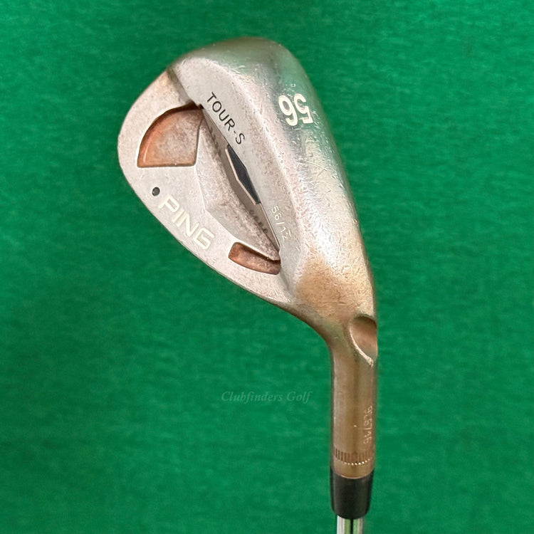Ping Tour-S Raw Black Dot 56-12 56° Sand Wedge Stepped Steel Wedge Flex