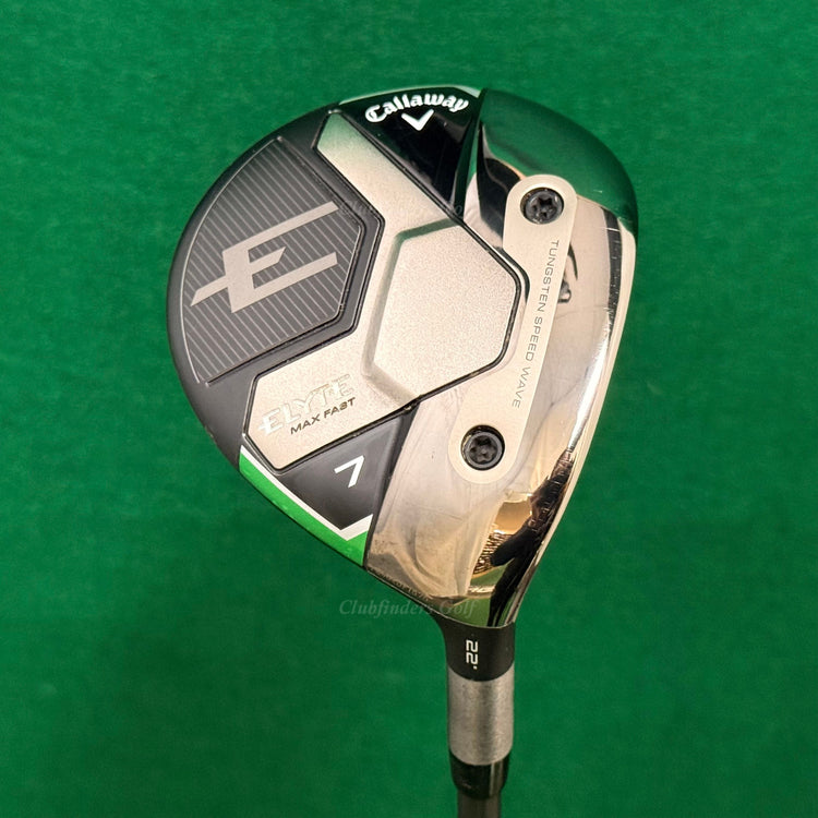 Callaway ELYTE Max Fast 22° Fairway Wood 7 Aldila Tour Green ATX85 TX-Stiff w/HC
