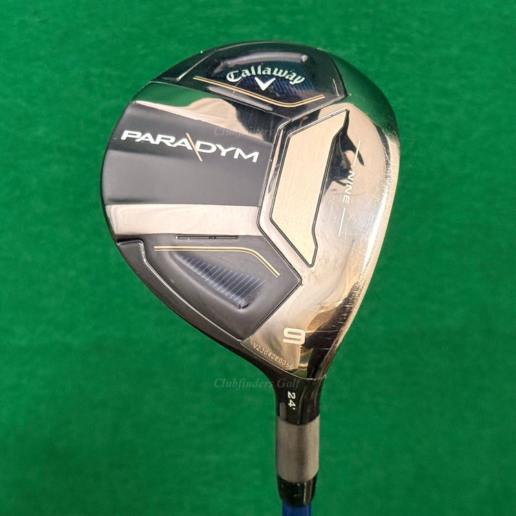 Callaway Paradym 24° Fairway Wood 9 EvenFlow Riptide CB 60G 5.0 50g Seniors w/HC