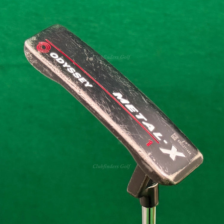 Odyssey Metal-X Milled 1 35" Plumbers-Neck Blade Putter Golf Club