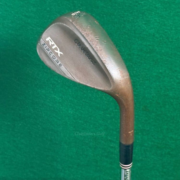 Cleveland RTX Zipcore Mid Raw "T" Stamp 56-10 56° Sand Wedge DG Spinner TI
