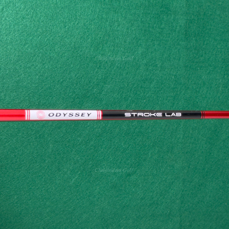 Odyssey White Hot OG 1 34" L-Neck Blade Putter Golf Club W/ Stroke Lab Red