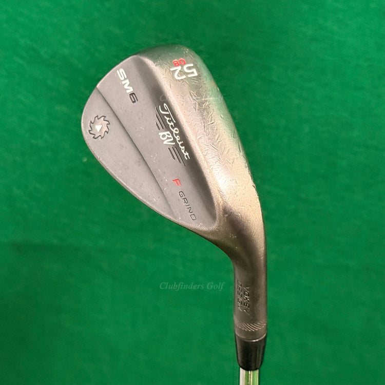 Titleist Vokey SM6 Black Raw 52-8F 52° Gap Wedge Factory Steel Wedge Flex