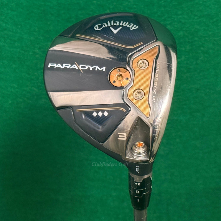 Callaway Paradym Triple Diamond 15° Fairway Wood 3 Denali 5.5 Regular
