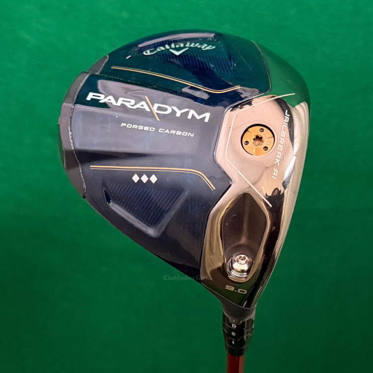 TOUR ISSUE Callaway Paradym Triple Diamond 9° Driver Denali Red 50g 6.0 Stiff