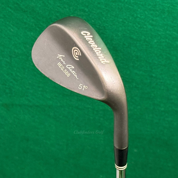 Cleveland Tour Action REG 588 Gunmetal 51° Gap Wedge Dynamic Gold Steel Stiff
