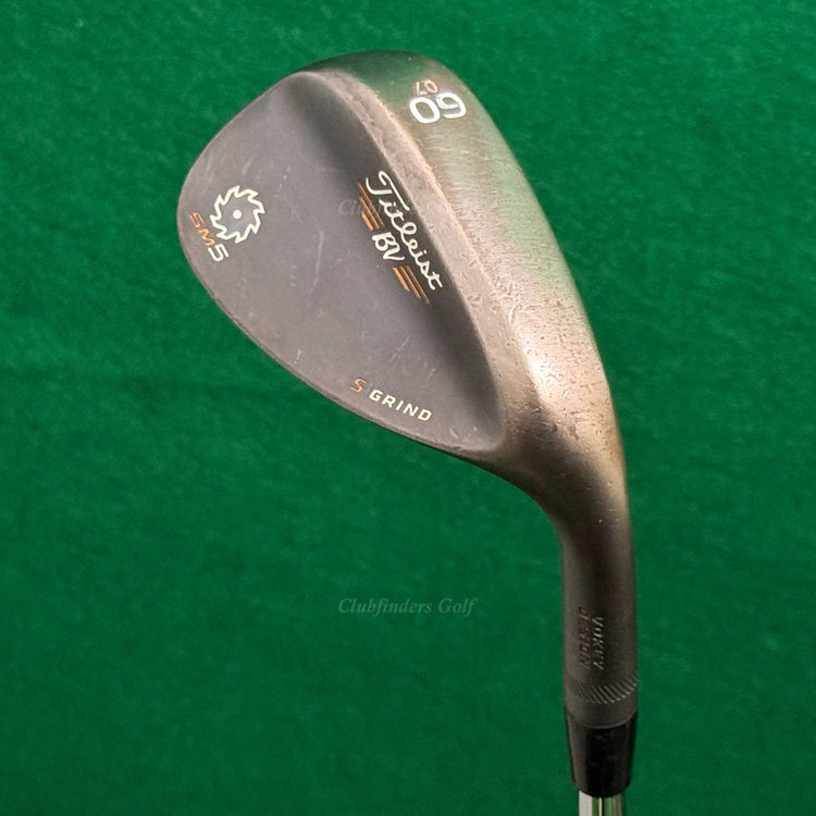 Titleist Vokey SM5 Black 60-7S 60° Lob Wedge Stepped Steel Wedge Flex