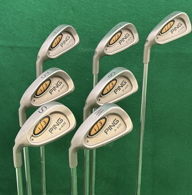 LH Ping i3 O-Size Black Dot 5-SW Iron Set Ping Cushin JZ Steel Stiff