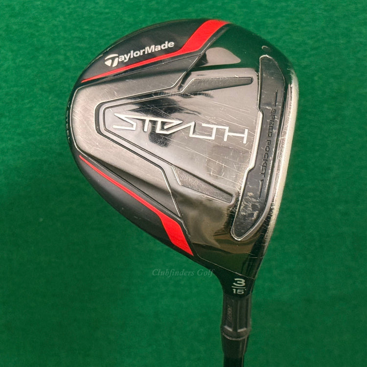 TaylorMade Stealth 15° Fairway Wood 3 Fujikura Ventus Red FW 6-S Stiff