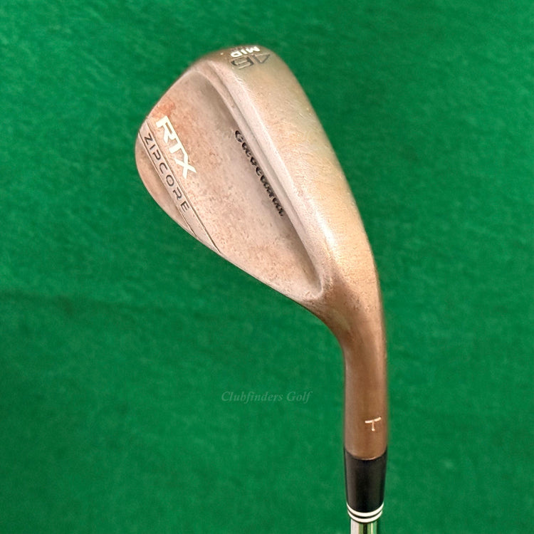 Cleveland RTX Zipcore Mid Raw "T" Stamp 46-10 46° Pitching Wedge DG Spinner TI
