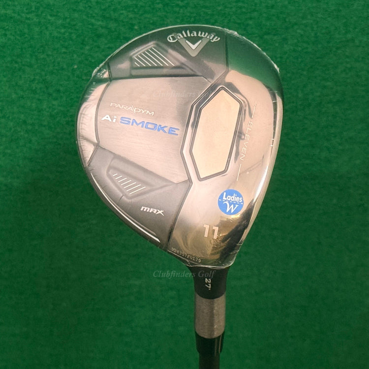 NEW Lady Callaway Paradym Ai Smoke Max 27° Fairway Wood 11 Cypher 4.0 Ladies