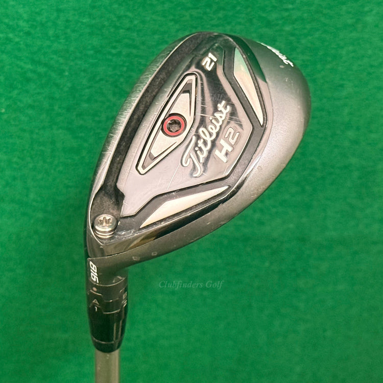 LH Titleist 816 H2 21° Hybrid Mitsubishi Rayon Diamana D+ 100 HY Stiff *Dent*