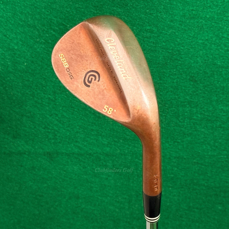 Cleveland 588 DSG RTG+ 58° Lob Wedge Dynamic Gold Steel Wedge Flex