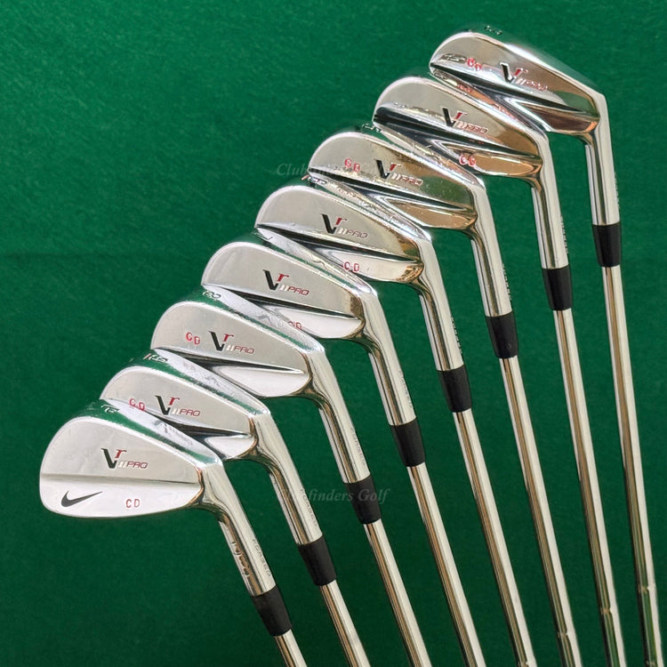 Nike VR Pro Forged Blades 3-PW Iron Set Tour Issue Dynamic Gold Steel X100
