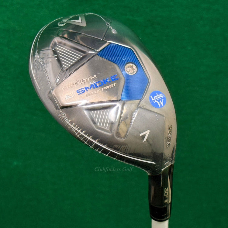 NEW Lady Callaway Paradym Ai Smoke Max Fast 30°* 7 Hybrid ELDIO 40L Ladies w/ HC