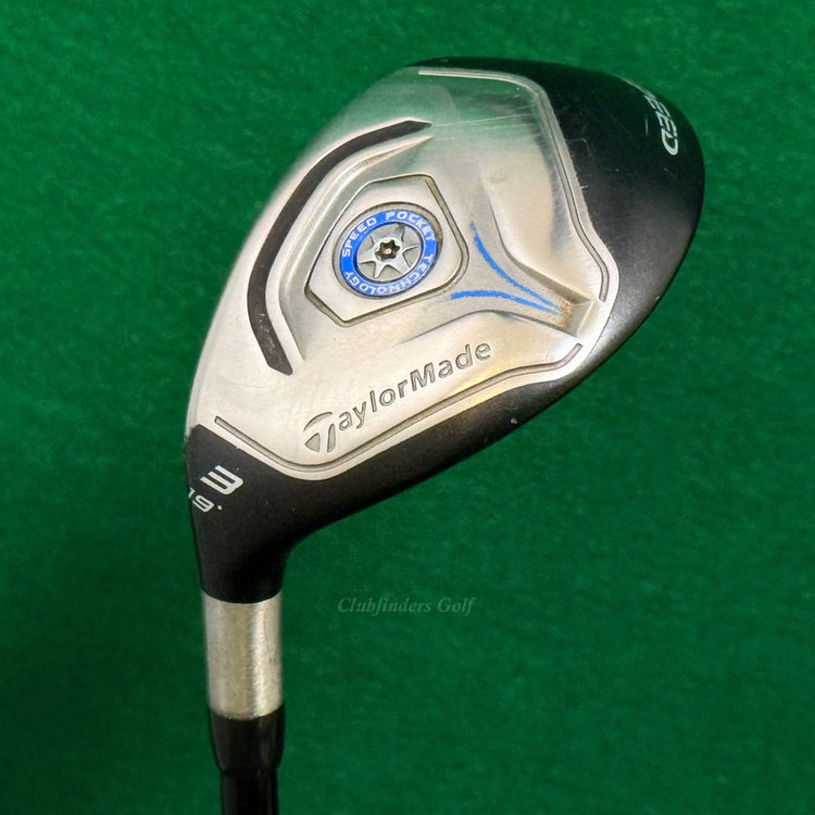 LH TaylorMade JetSpeed 19° Hybrid 3 Iron Factory Velox T 75g Graphite Stiff