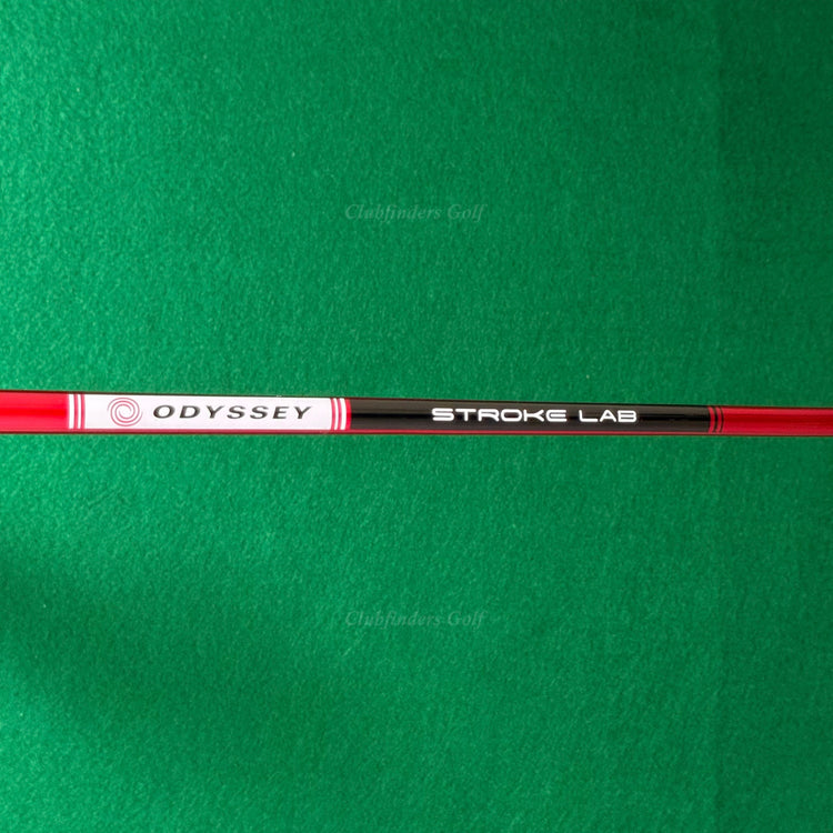 Odyssey Eleven Tour Lined S 35" Slant-Neck Mallet Putter w/ Stroke Lab Red
