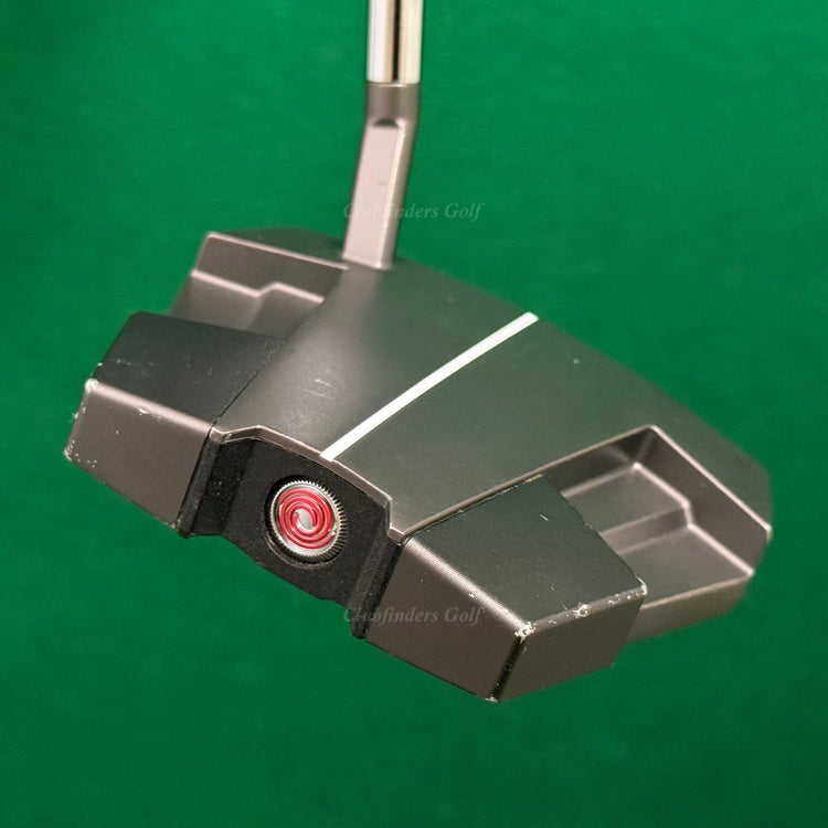 Odyssey Eleven Tour Lined S 35" Slant-Neck Mallet Putter w/ Stroke Lab Red