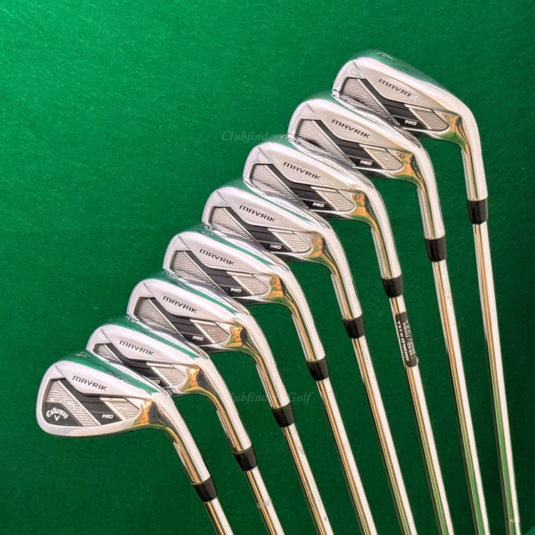 Callaway Mavrik Pro 4-AW Iron Set Dynamic Gold S300 Steel Stiff