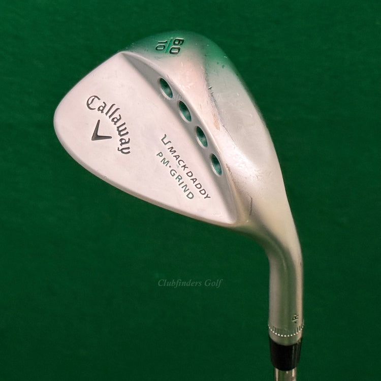 Callaway Mack Daddy PM Grind Chrome 60-10 60° Lob Wedge KBS Tour-V Wedge Flex