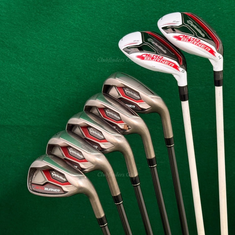 TaylorMade AeroBurner Combo 4H,5H 6-PW Iron Set REAX 60/70 Graphite Regular