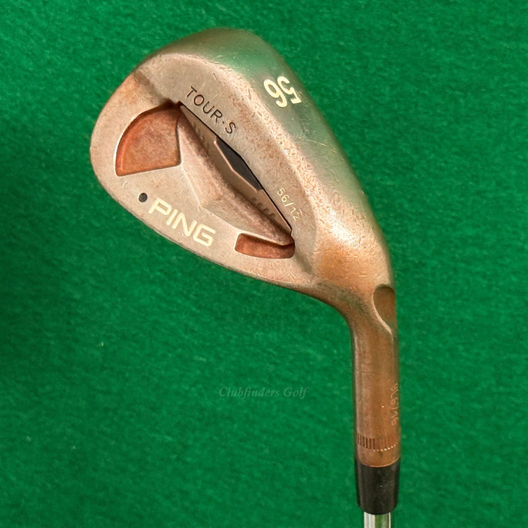 Ping Tour-S Raw Black Dot 56-12 56° Sand Wedge Stepped Steel Wedge Flex