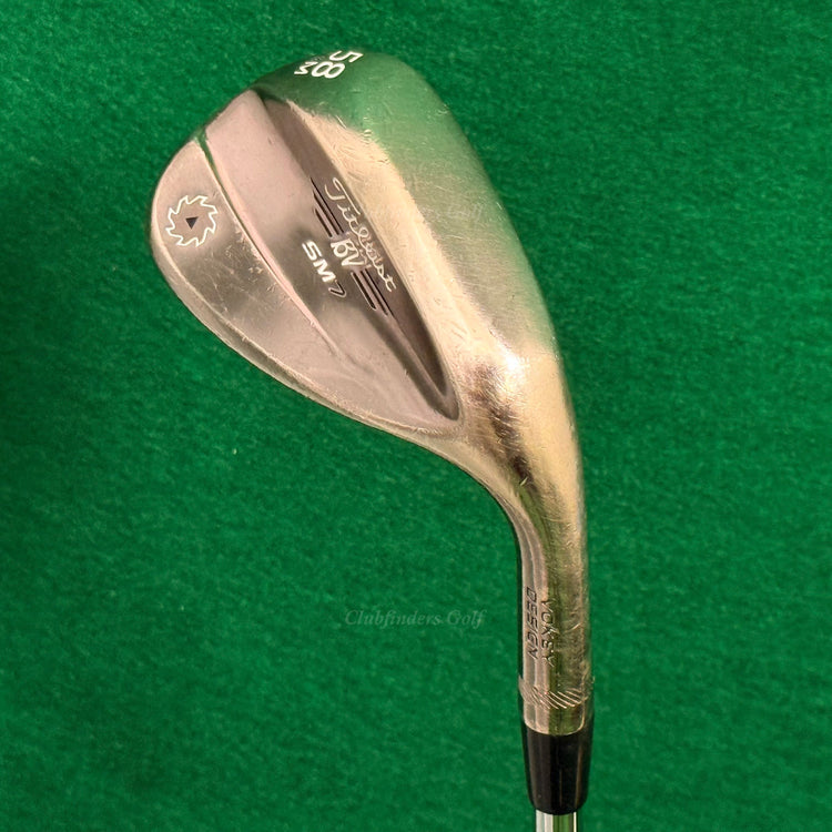 Titleist Vokey SM7 Brushed 58-8M 58° Lob Wedge Vokey Design Steel Wedge Flex
