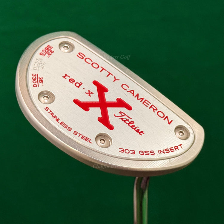 Scotty Cameron Red X 34" Single-Bend Mid-Mallet Putter Golf Club Titleist