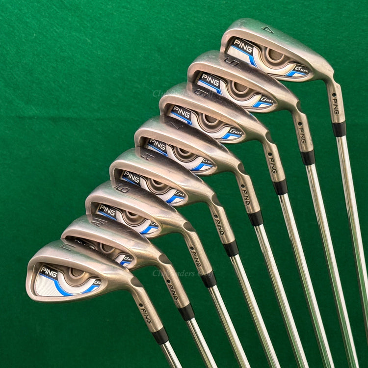 Ping G Max Black Dot 4-UW Iron Set Ping AWT 2.0 Steel Stiff