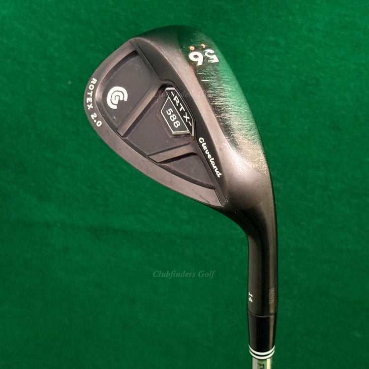Cleveland RTX 588 Rotex 2.0 Black 56-14 56° Sand Wedge Dynamic Gold Wedge Flex