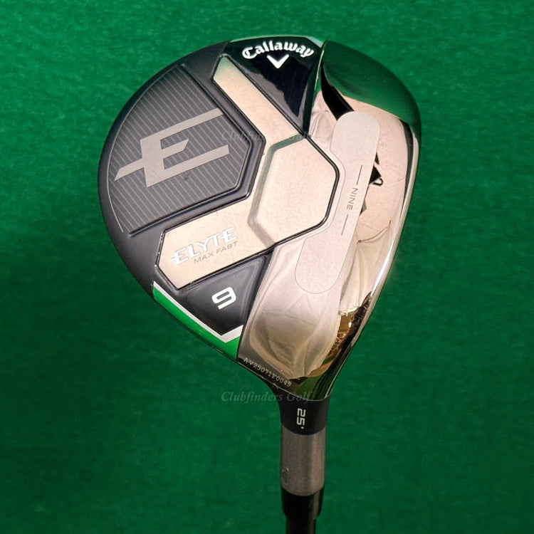 Callaway ELYTE Max Fast 25° Fairway Wood 9 UST Mamiya Helium 5F2 Seniors w/HC