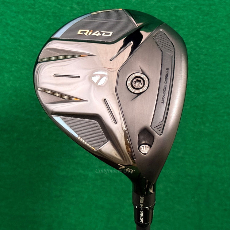 TaylorMade Qi4D 21° Fairway Wood 7 Mitsubishi REAX Silver 75 Stiff w/ HC