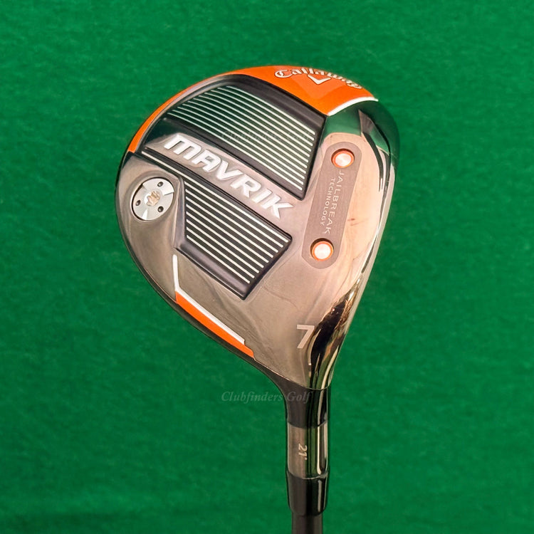 Callaway Mavrik 21° Fairway Wood 7 UST Mamiya Helium 5F2 Graphite Seniors