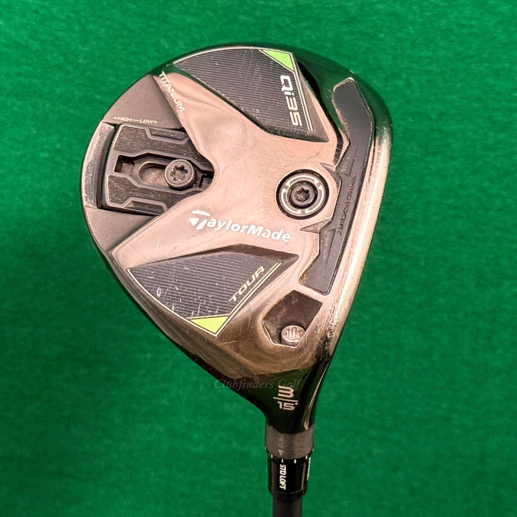 TaylorMade Qi35 Tour 15° Fairway Wood 3 Mitsubishi Chemical REAX 65 Stiff