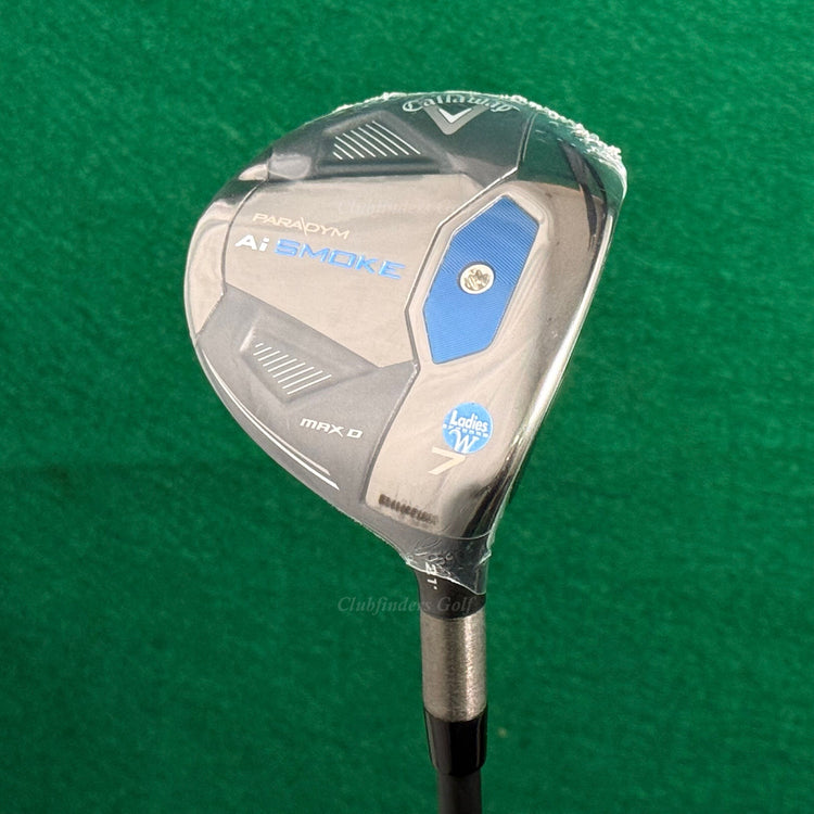 NEW Lady Callaway Paradym Ai Smoke Max D 21° Fairway Wood 7 Cypher 4.0 Ladies/HC