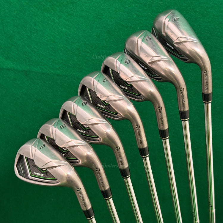TaylorMade RBZ RocketBallz 4-PW Iron Set Dynamic Gold S300 Steel Stiff