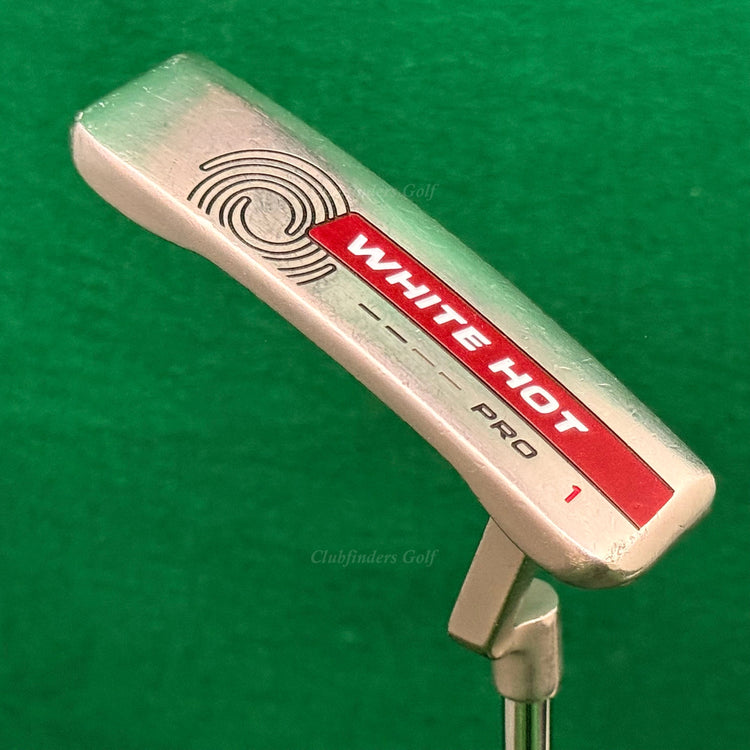 Odyssey White Hot Pro #1 Chrome Plumbers-Neck 34.75" Putter w/Super Stroke
