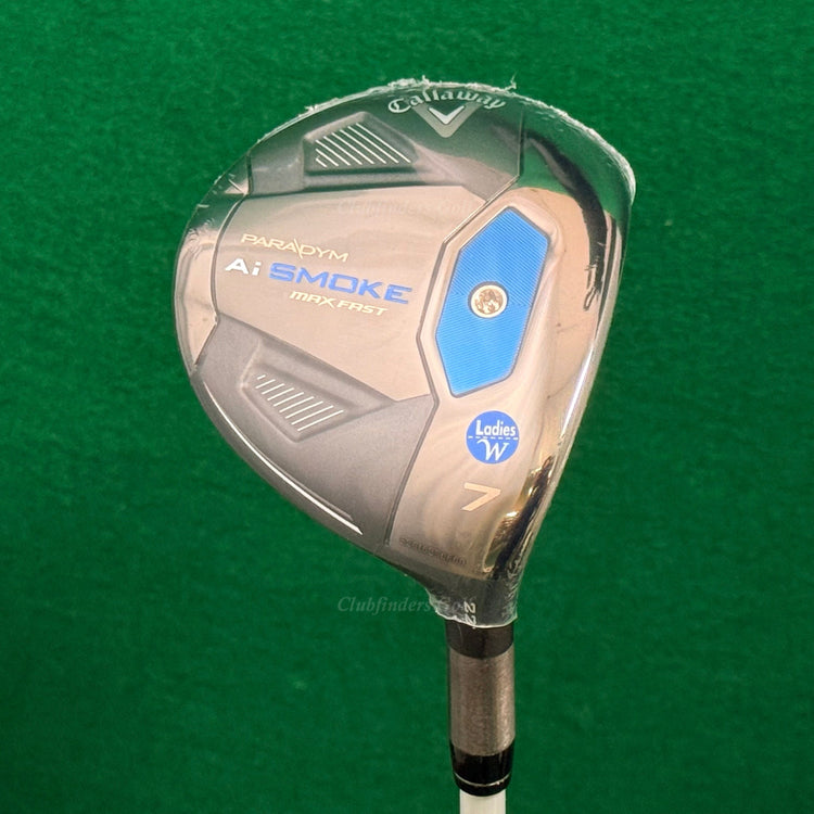 NEW Lady Callaway Paradym Ai Smoke Max Fast 22° Fairway 7 Wood ELDIO 40L w/HC