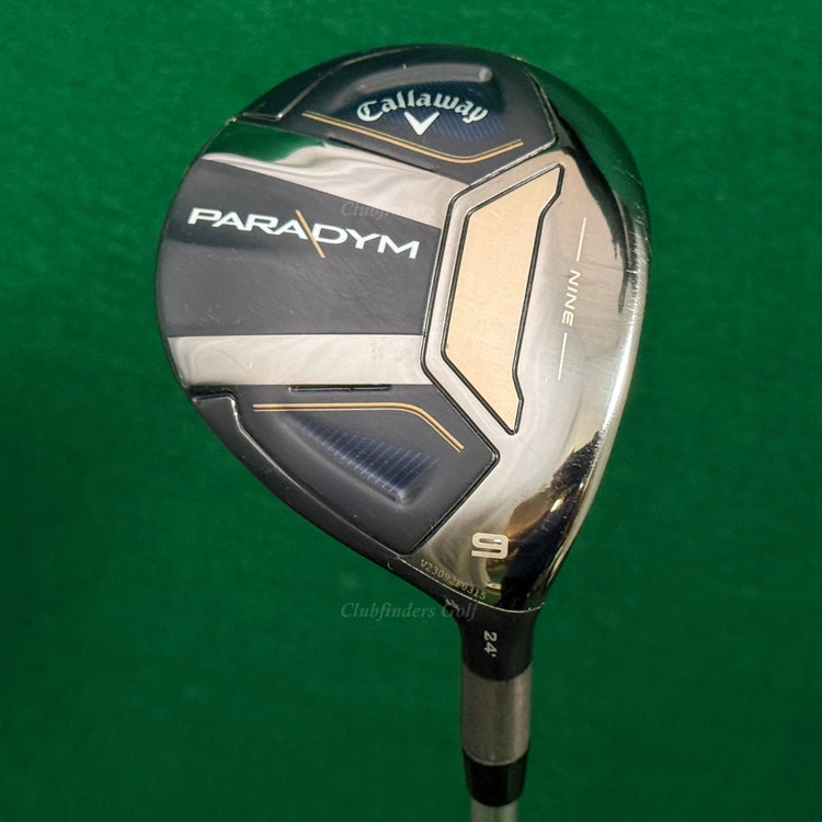 Callaway Paradym 24° Fairway Wood 9 Aldila Ascent Blue 40 Graphite Seniors