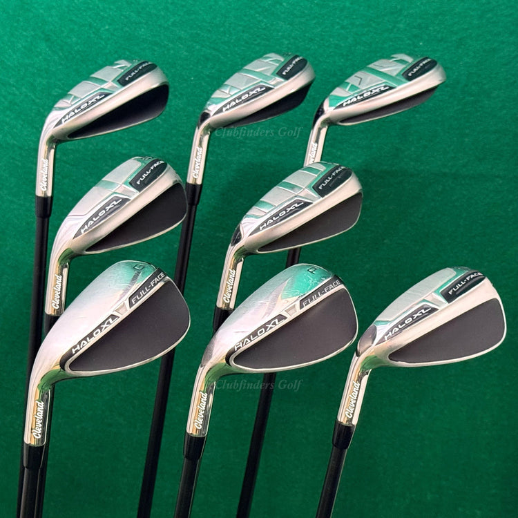 LH Cleveland Halo XL Full-Face 4-GW Iron Set UST Helium 60I F3 Graphite Regular
