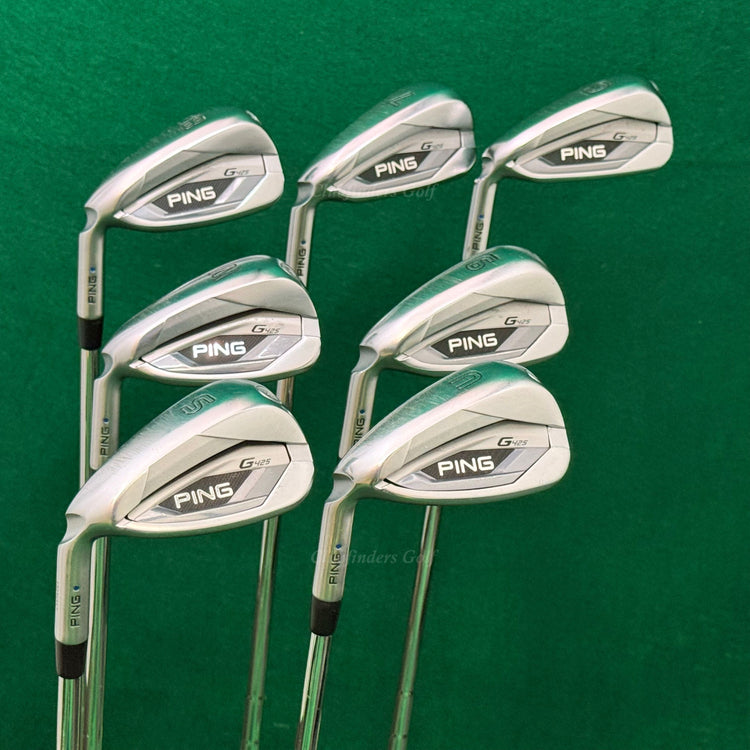 LH Ping G425 Blue Dot 6-SW Iron Set Ping AWT 2.0 Steel Stiff