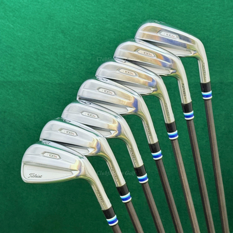 Titleist 2021 T100s Forged 5-AW Iron Set SteelFiber i70 Private Reserve Regular
